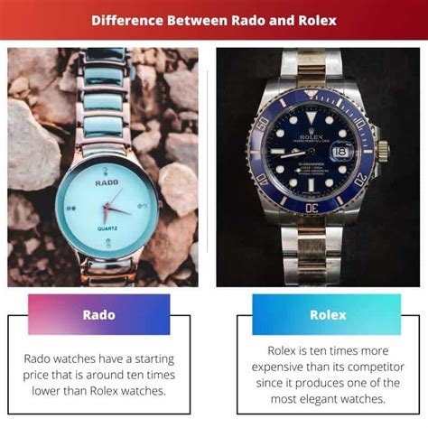 rolex vs rado watches